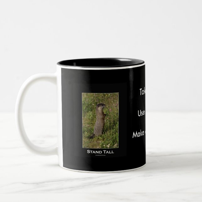 Caneca De Café Em Dois Tons Stand Tall Marmot Mug (Esquerda)