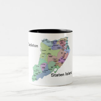 Caneca De Café Em Dois Tons Stapleton, caneca do tom do ~ dois de Staten