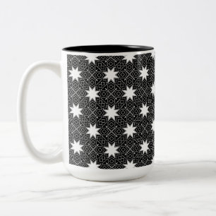 Caneca De Café Em Dois Tons Star Geométrico INV