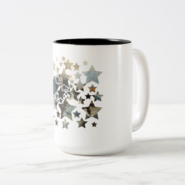 Caneca De Café Em Dois Tons Star Warrior (Frente Esquerda)