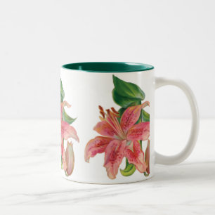 Caneca De Café Em Dois Tons Stargazer Lily