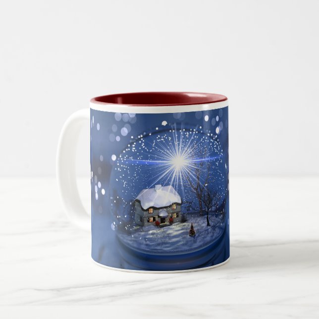Caneca De Café Em Dois Tons Starlight Globe Mug (Frente Esquerda)