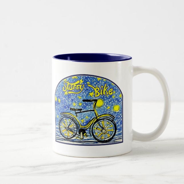 Caneca De Café Em Dois Tons Starry Bike (Direita)