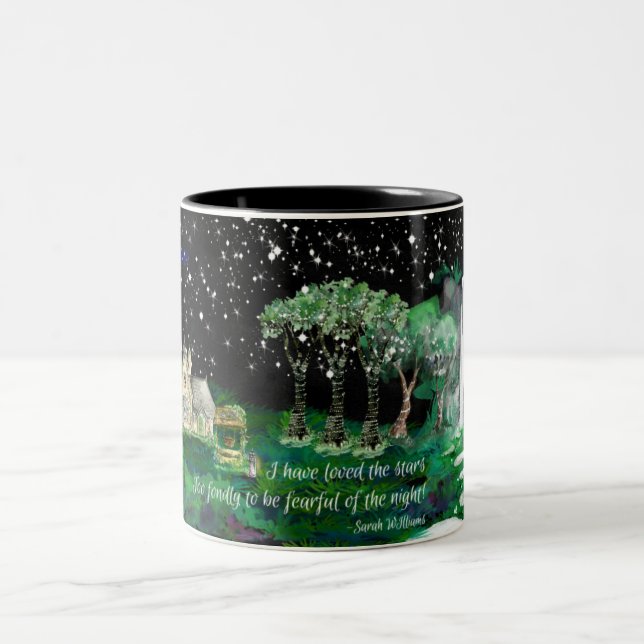 Caneca De Café Em Dois Tons Starry Night 1 (Centro)