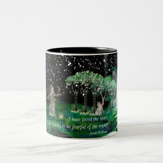 Caneca De Café Em Dois Tons Starry Night 2 (Centro)