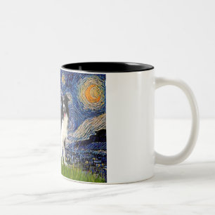 Caneca De Café Em Dois Tons Starry Night - Border Collie (Z)