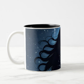 Caneca De Café Em Dois Tons Starry Silhouette Dreamscape Mug