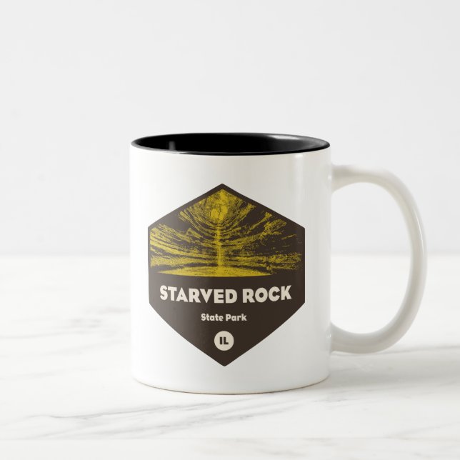 Caneca De Café Em Dois Tons Starved Rock State Park (Direita)