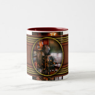 Caneca De Café Em Dois Tons Steampunk - A Idade de Ouro do Cinema