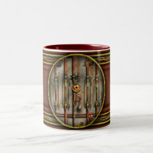 Caneca De Café Em Dois Tons Steampunk - O coletor de lubrificação