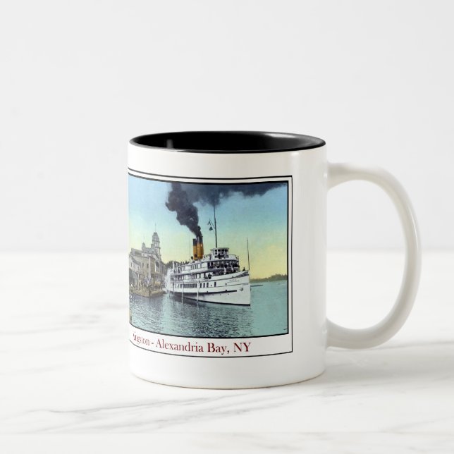 Caneca De Café Em Dois Tons Steamship Kingston (Direita)