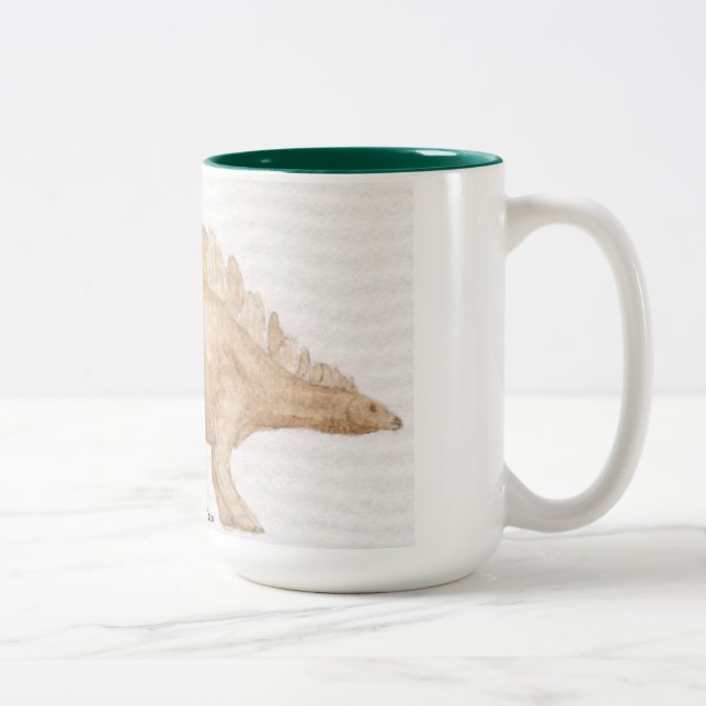 Caneca De Café Em Dois Tons Stegosaurus Jumbo Coffee Mug (Direita)