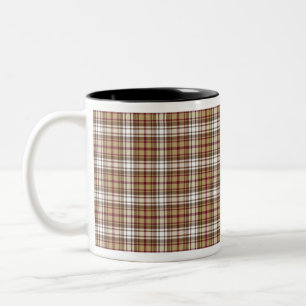 Caneca De Café Em Dois Tons Stewart tartan real