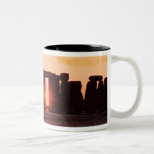 Caneca De Café Em Dois Tons Stonehenge, solstício de inverno