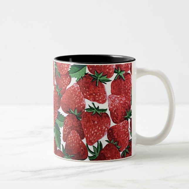 Caneca De Café Em Dois Tons Strawberries and Cream (Direita)