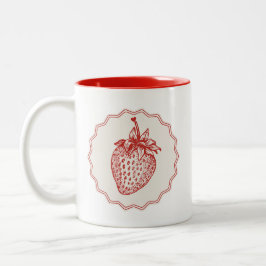 Caneca De Café Em Dois Tons Strawberry