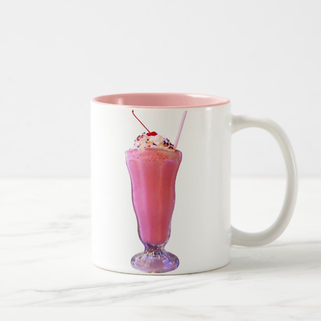 Caneca De Café Em Dois Tons Strawberry Milkshake (Direita)