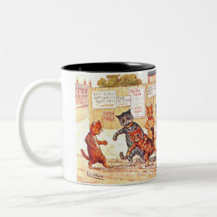 Caneca De Café Em Dois Tons Street Cats por Louis Wain