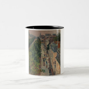 Caneca De Café Em Dois Tons Street Scene em Paris, França (por Maximilien Luc