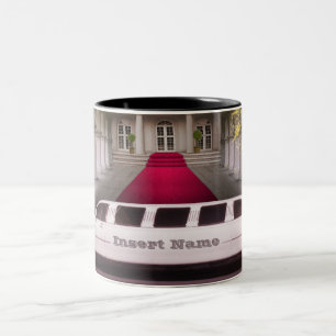 Caneca De Café Em Dois Tons Stretch Limo com seu nome