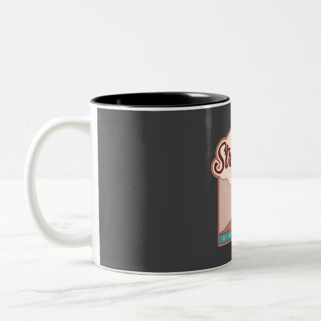 Caneca De Café Em Dois Tons Stromboli � Sicília, Itália (Esquerda)