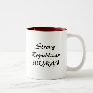 Caneca De Café Em Dois Tons StrongRepublicanWOMAN