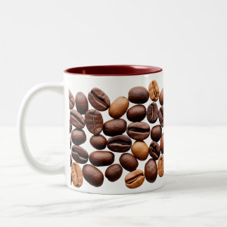 Caneca De Café Em Dois Tons Stylische Kaffeebohnen Tasse