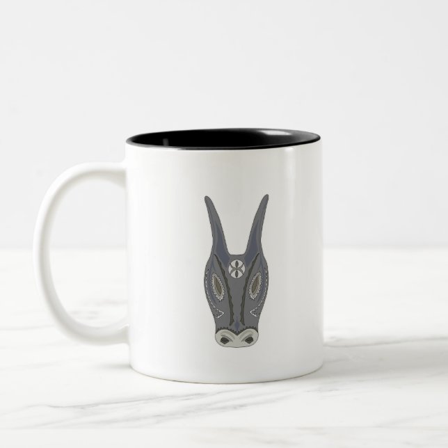 Caneca De Café Em Dois Tons Su Boe Sardenha Itália (Esquerda)