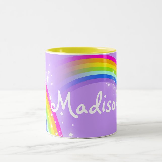 Caneca De Café Em Dois Tons "Sua" (caneca conhecida da violeta do arco-íris (Centro)