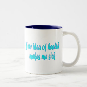 Caneca De Café Em Dois Tons Sua ideia de saúde