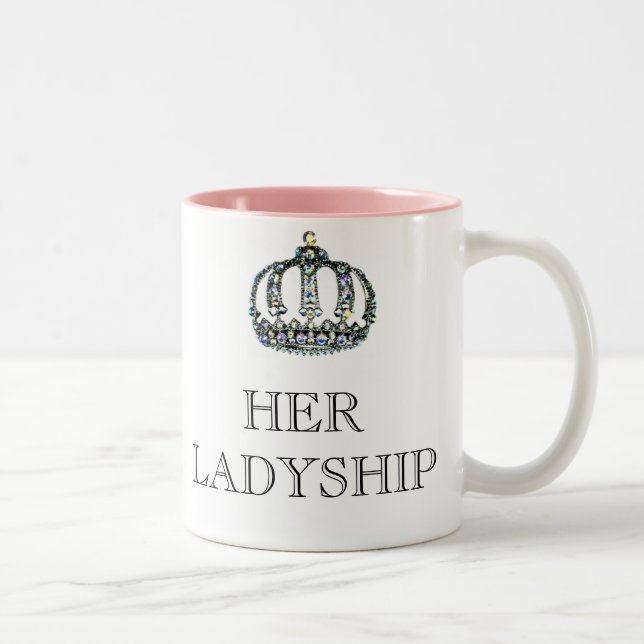 Caneca De Café Em Dois Tons SUA LADYSHIP Mg (Direita)