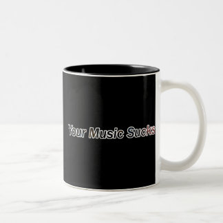Caneca De Café Em Dois Tons Sua música suga