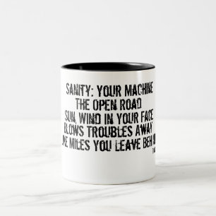 Caneca De Café Em Dois Tons Sua relação à sanidade