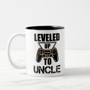 Caneca De Café Em Dois Tons Subiu Para Tio Camiseta de Novo Tio