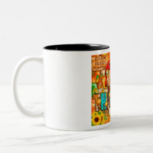 Caneca De Café Em Dois Tons Sublimação de Tumbler de Ação de Graças Magro - Di