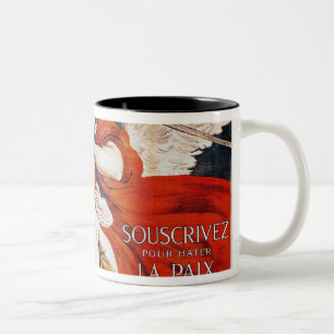 Caneca De Café Em Dois Tons Subscreva para acelerar a paz por Victory