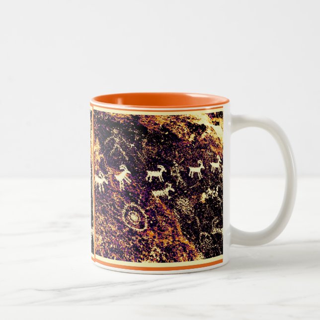 CANECA DE CAFÉ EM DOIS TONS SUDOESTE DO AMERICANO DO DESERTO DE NEVADA DOS (Direita)