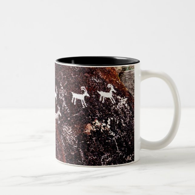 CANECA DE CAFÉ EM DOIS TONS SUDOESTE DO AMERICANO DO DESERTO DE NEVADA DOS (Direita)