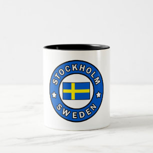 Caneca De Café Em Dois Tons Suecia de Estocolmo