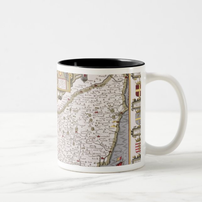 Caneca De Café Em Dois Tons Suffolk e a situação de Ipswich (Direita)