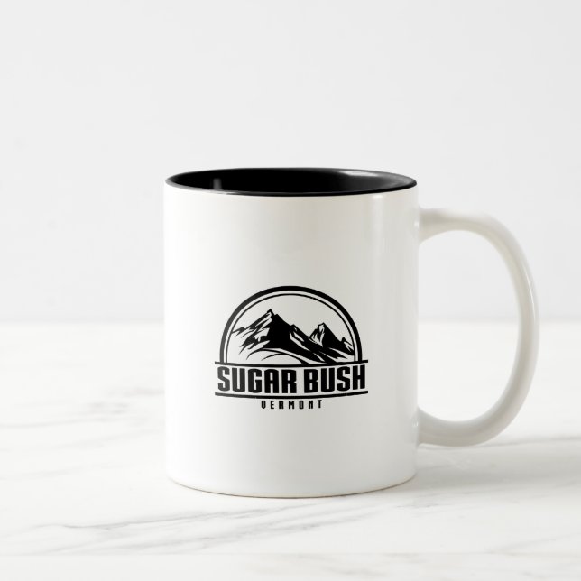 Caneca De Café Em Dois Tons Sugarbush Vermont (Direita)
