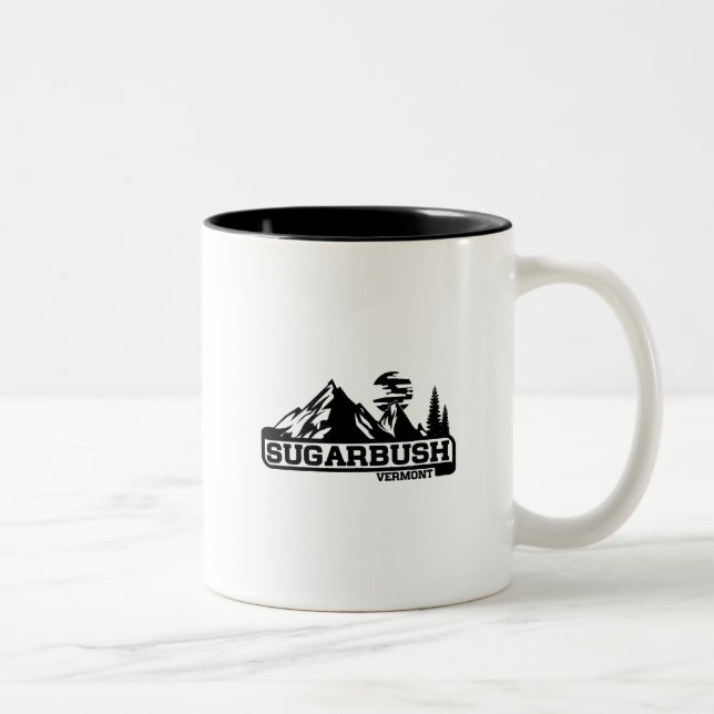 Caneca De Café Em Dois Tons Sugarbush Vermont (Direita)