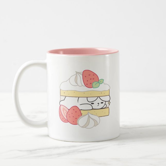 Caneca De Café Em Dois Tons Sugestões Doce: Ataque à Boca de Buniberry (Esquerda)