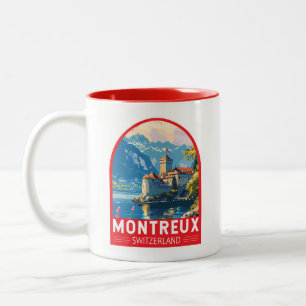 Caneca De Café Em Dois Tons Suiça Art em MONux