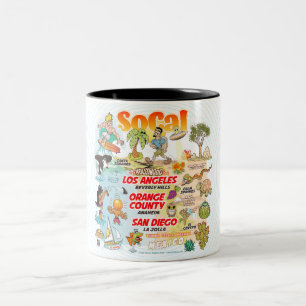 Caneca De Café Em Dois Tons Sul da Califórnia