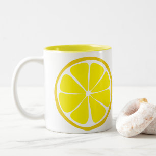 Caneca De Café Em Dois Tons Summer Citrus Lemon Mug