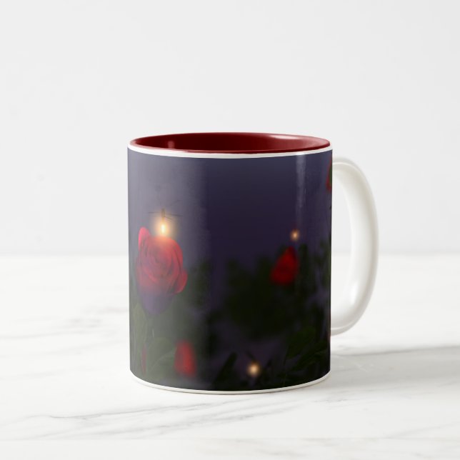 Caneca De Café Em Dois Tons Summer Nightlight Mug (Frente Esquerda)