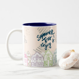 Caneca De Café Em Dois Tons summer tour enjoy it Porto