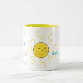 Caneca De Café Em Dois Tons Sun Good Morning 