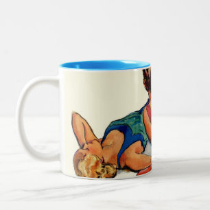 Caneca De Café Em Dois Tons Sunbathers